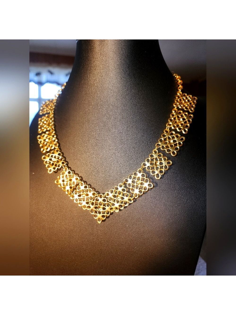 STUNNING KS Paris Goldtone Y-Shape Rhinestone Necklace – 19" EUC